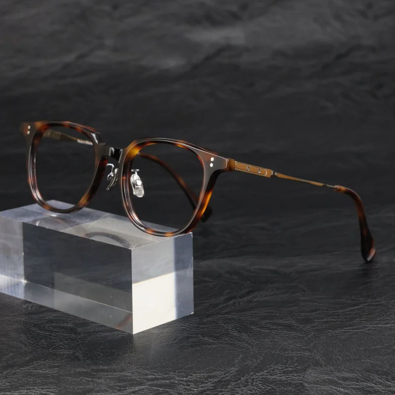 Acetate and Titanium Glasses Spectacle Frame Supplier