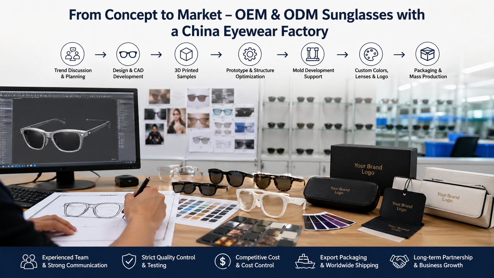 custom sunglasses factory in China