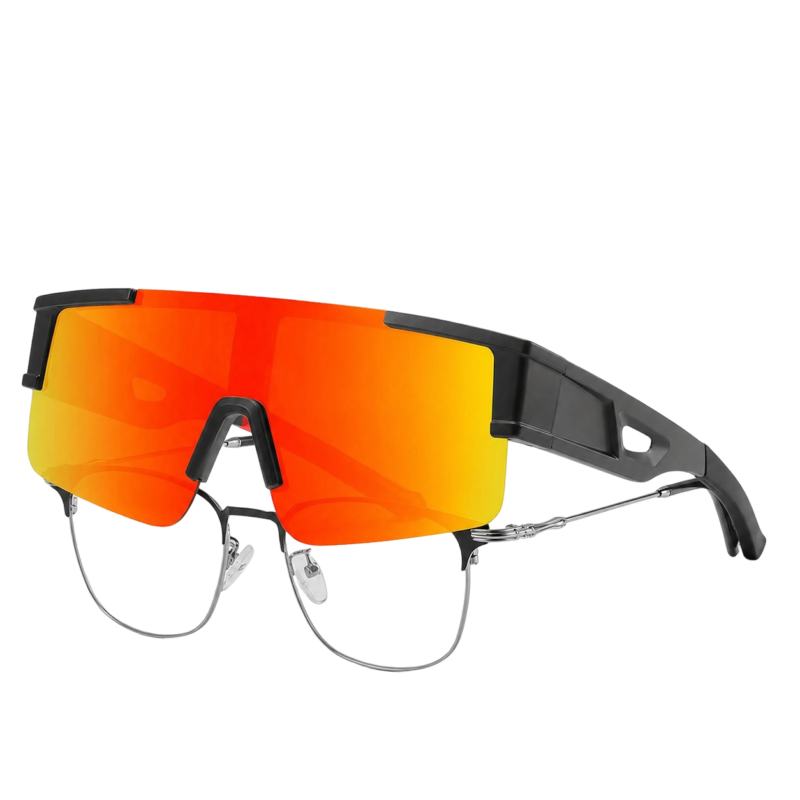 Wholesale polarized cycling glasses over glasses with orange UV400 lens